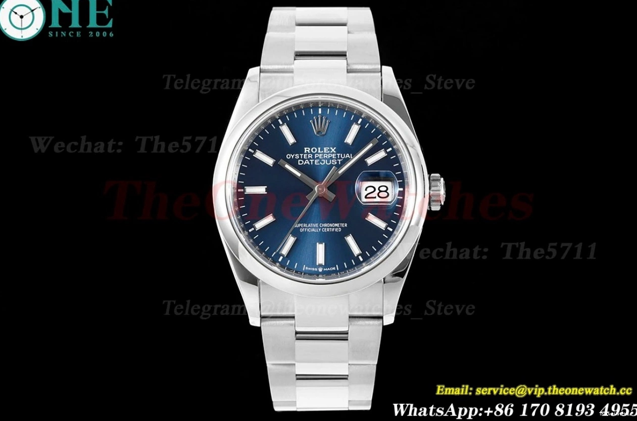 SS 36mm VSF SS Blue Datejust Dial VS3235 Oys 126200 1212